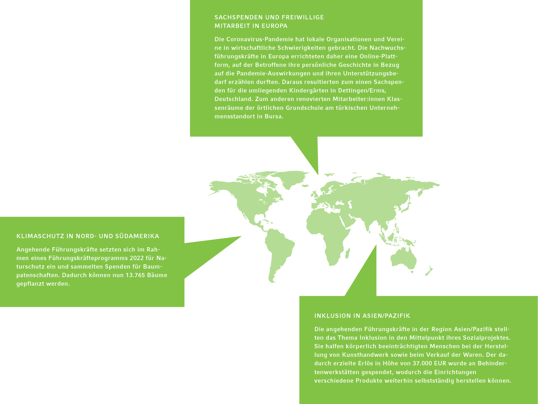 Nachhaltigkeit bei ElringKlinger: Weltkarte